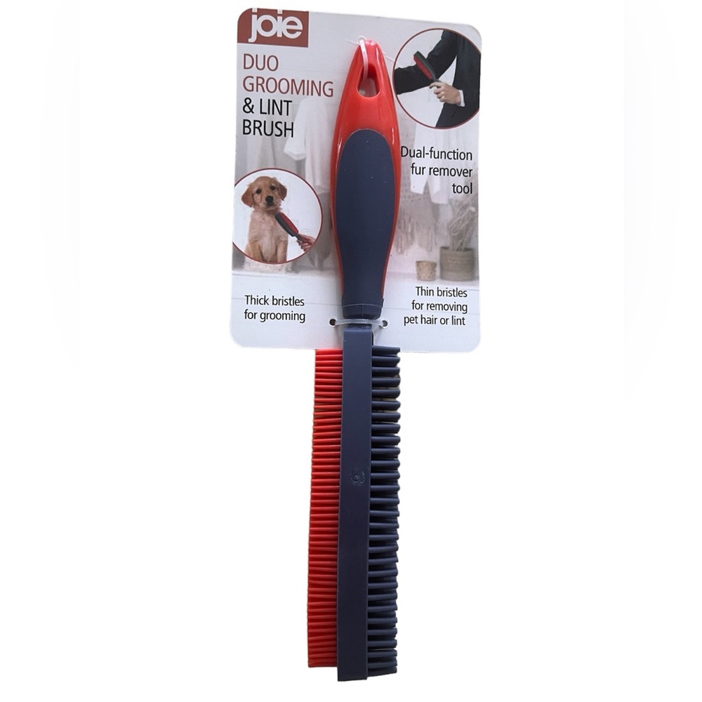 Joie Duo Grooming 2 Double Sided & Lint Brush Dual NIP Dogs Cats Fur Remover